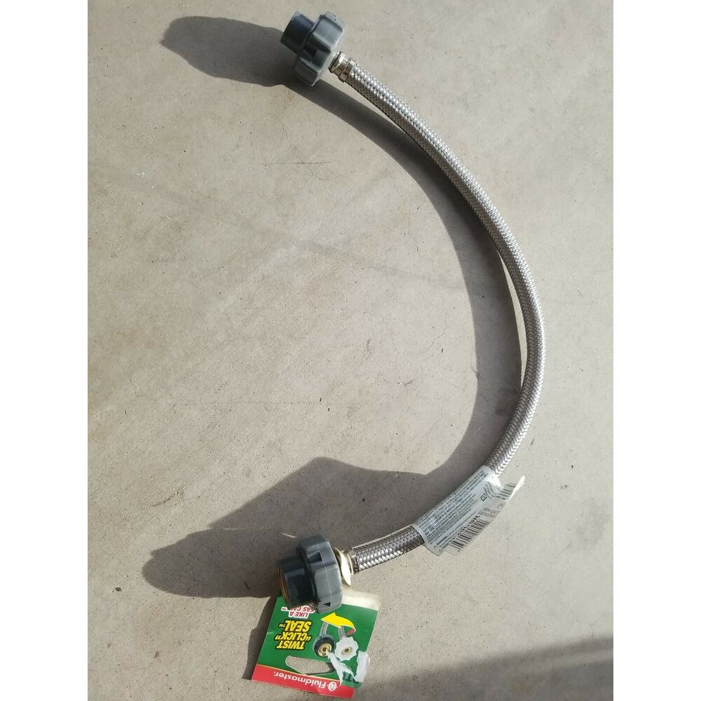 Fluidmaster Twist Click Seal 3/8 in. x 1/2 in. x 20 in. Faucet Connector Lines